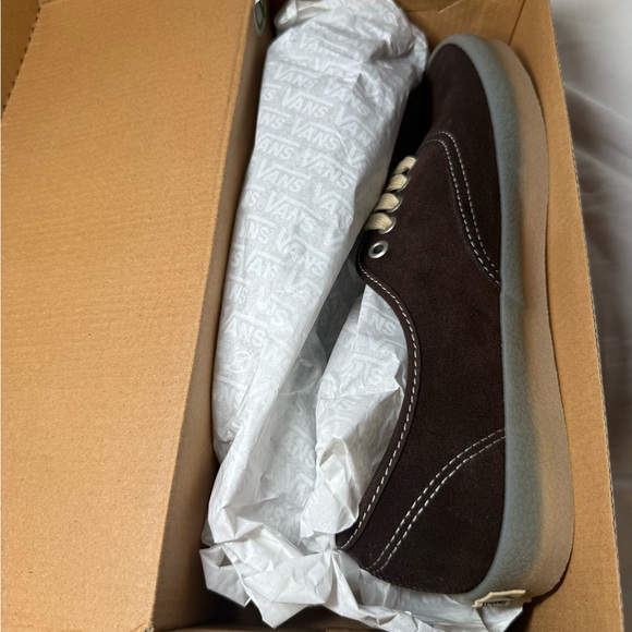 Vans crape demitasse Low-Top Suede Sneaker in Dark Brown Mens 9.5 women 11 - Picture 8 of 10